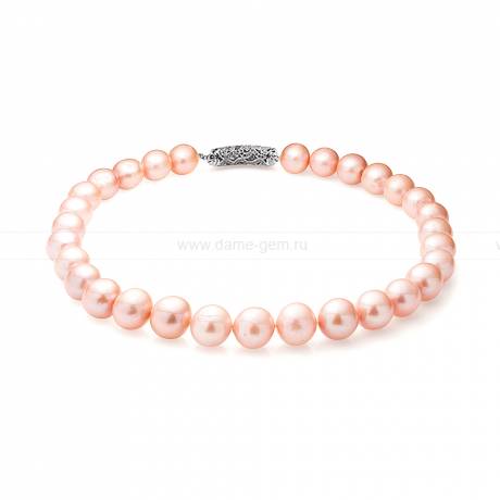 Ожерелье из 30 жемчужин из розового жемчуга 