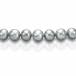 Колье (ожерелье) из серого речного жемчуга 11,5-12 мм. Артикул 8287