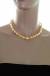 Ожерелье из золотистого барочного речного жемчуга 10-11 мм. Артикул 8674
