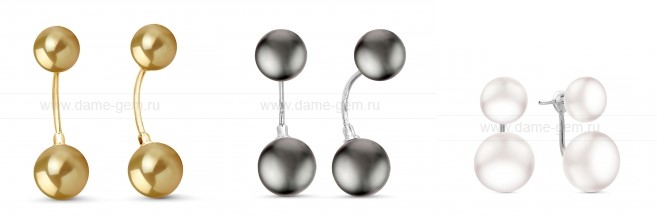 серьги в стиле Dior