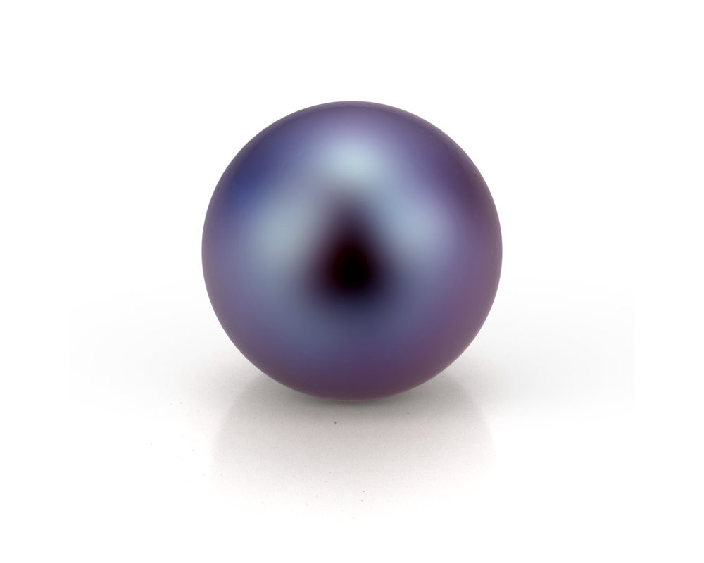 Жемчужина круглая черная 9,5-10 мм. Класс наивысший ААА. Артикул 10551