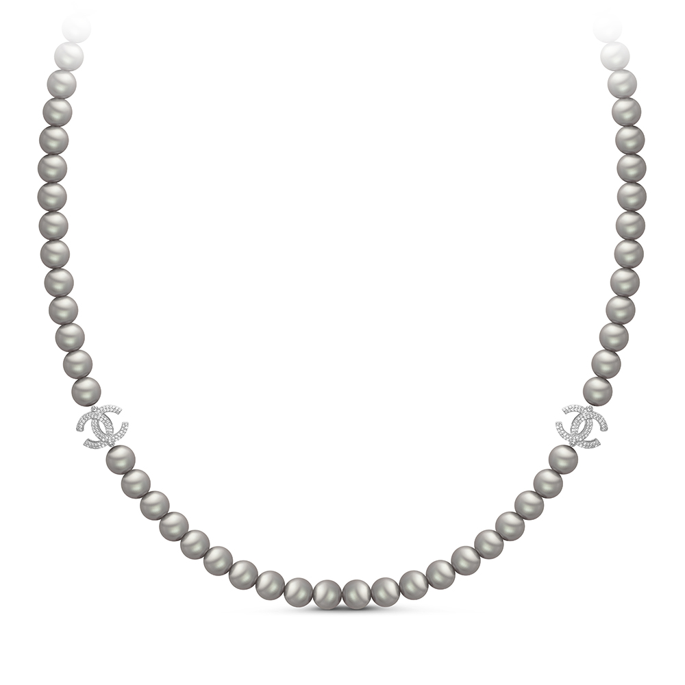 Колье из серого речного жемчуга 8-8,5 мм со вставками из серебра. Качество жемчуга наивысшее ААА. Артикул 11163 Колье из серого речного жемчуга 8-8,5 мм со вставками из серебра. Качество жемчуга наивысшее ААА. Артикул 11163