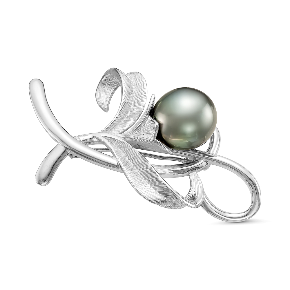 Брошь с Таитянской жемчужиной. Артикул 10751