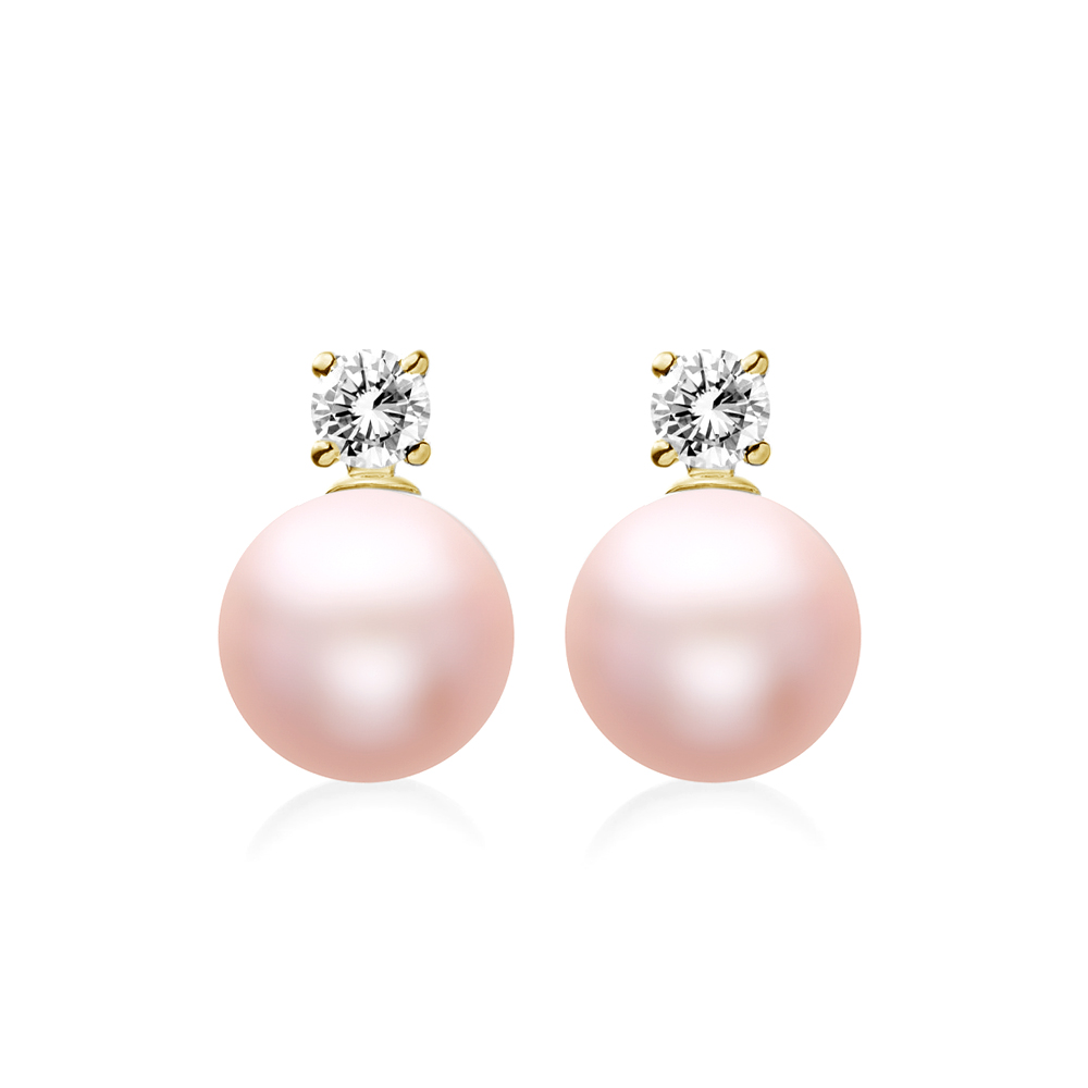 Серьги из серебра с розовыми жемчужинами 8,5-9 мм. Артикул 11827 Серьги из серебра с розовыми жемчужинами 8,5-9 мм. Артикул 11827