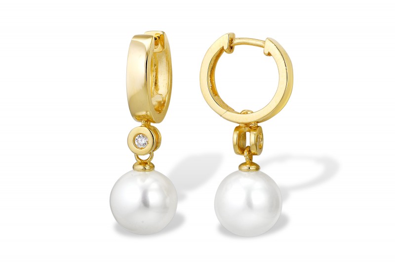 Серьги из серебра с белыми жемчужинами 8,5-9 мм. Артикул 9601 Серьги из серебра с белыми жемчужинами 8,5-9 мм. Артикул 9601