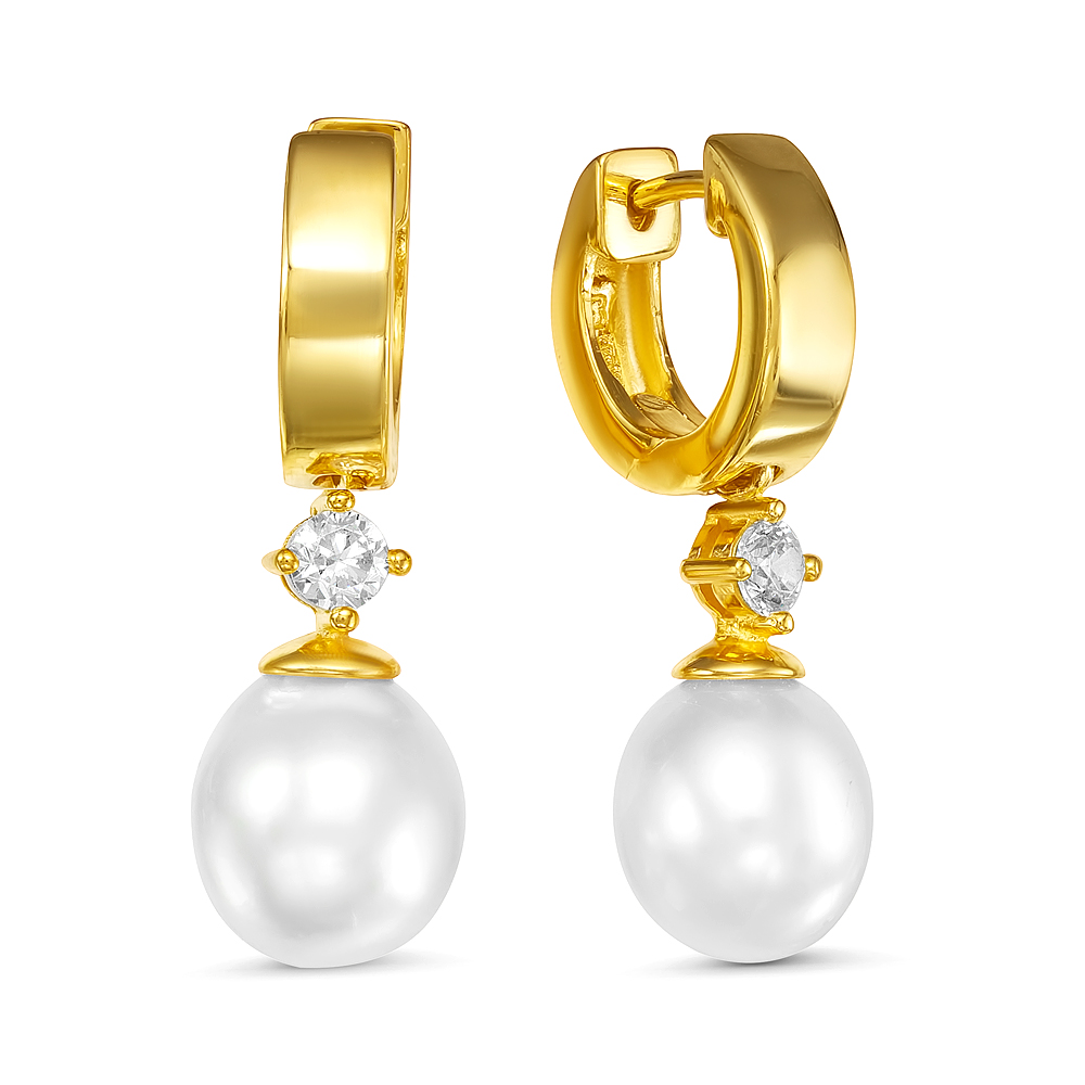 Серьги из серебра с Австралийскими жемчужинами 9,6-9,9 мм. Артикул 12163 Серьги из серебра с Австралийскими жемчужинами 9,6-9,9 мм. Артикул 12163