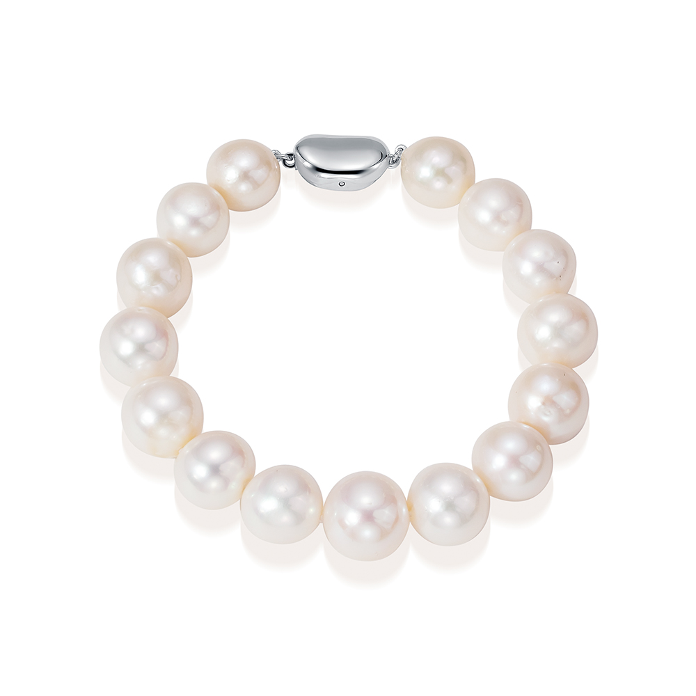 Браслет из белого речного жемчуга  "Эдисон" 11-12,5 мм. Качество жемчуга высокое АА+. Артикул 9350 Браслет из белого речного жемчуга  "Эдисон" 11-12,5 мм. Качество жемчуга высокое АА+. Артикул 9350