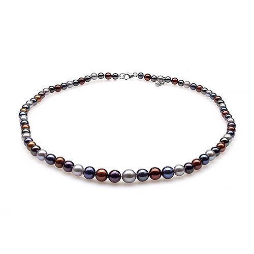 Ожерелье "микс" из круглого морского жемчуга 5-9,5 мм. Качество жемчуга наивысшее ААА. Артикул 10341