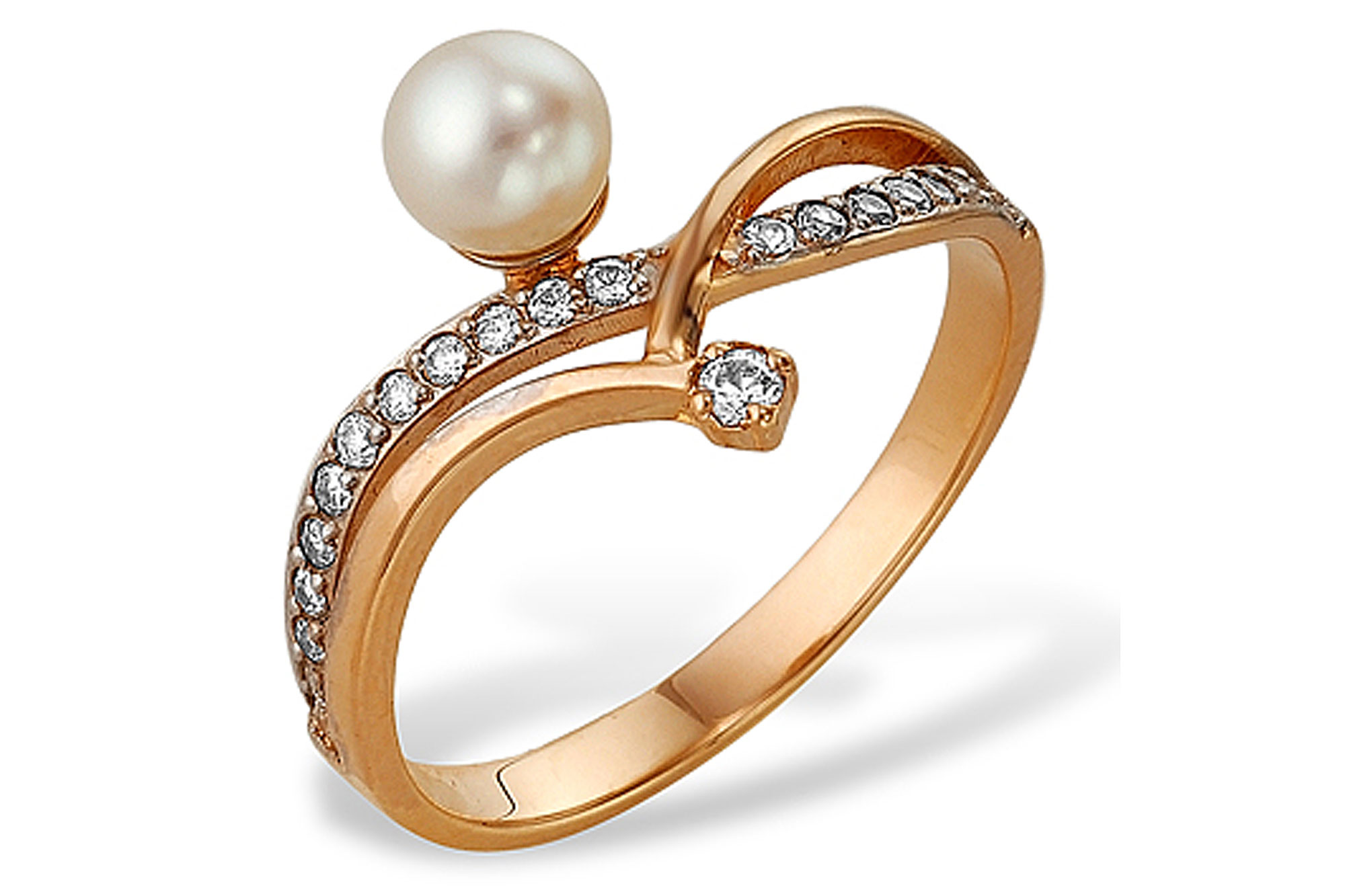 Кольцо из серебра 925 пробы с белой речной жемчужиной 7-7,5 мм. Артикул 9246 Кольцо из серебра 925 пробы с белой речной жемчужиной 7-7,5 мм. Артикул 9246