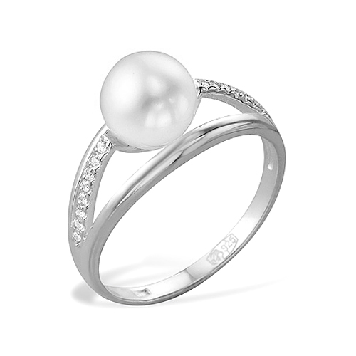 Кольцо из серебра 925 пробы с белой речной жемчужиной 8,5-9 мм. Артикул 9254 Кольцо из серебра 925 пробы с белой речной жемчужиной 8,5-9 мм. Артикул 9254