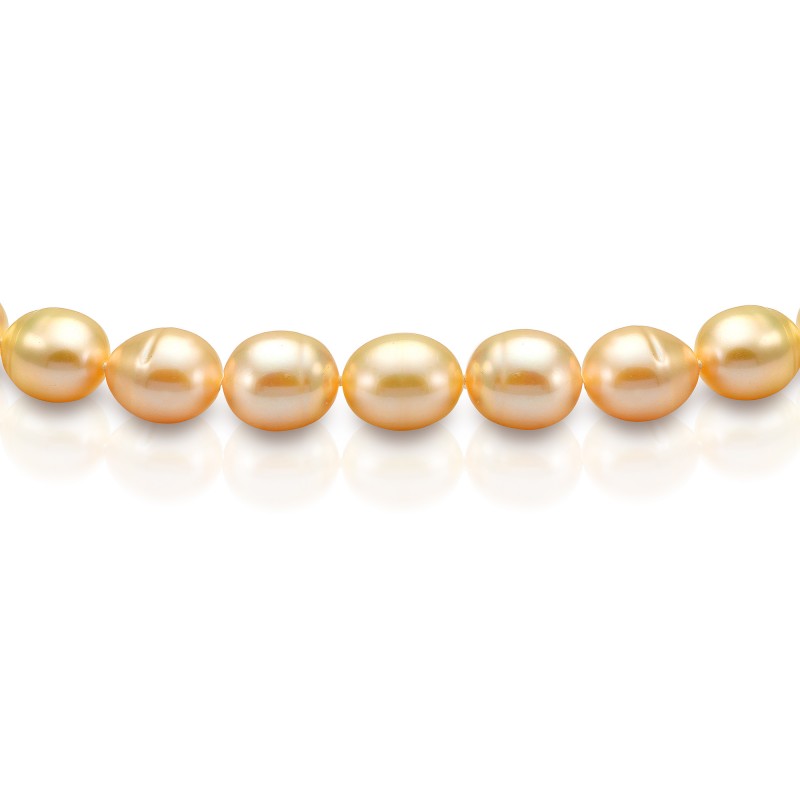 Ожерелье из персикового рисообразного жемчуга 10-11 мм. Качество жемчуга наивысшее ААА. Артикул 8391 Ожерелье из персикового рисообразного жемчуга 10-11 мм. Качество жемчуга наивысшее ААА. Артикул 8391