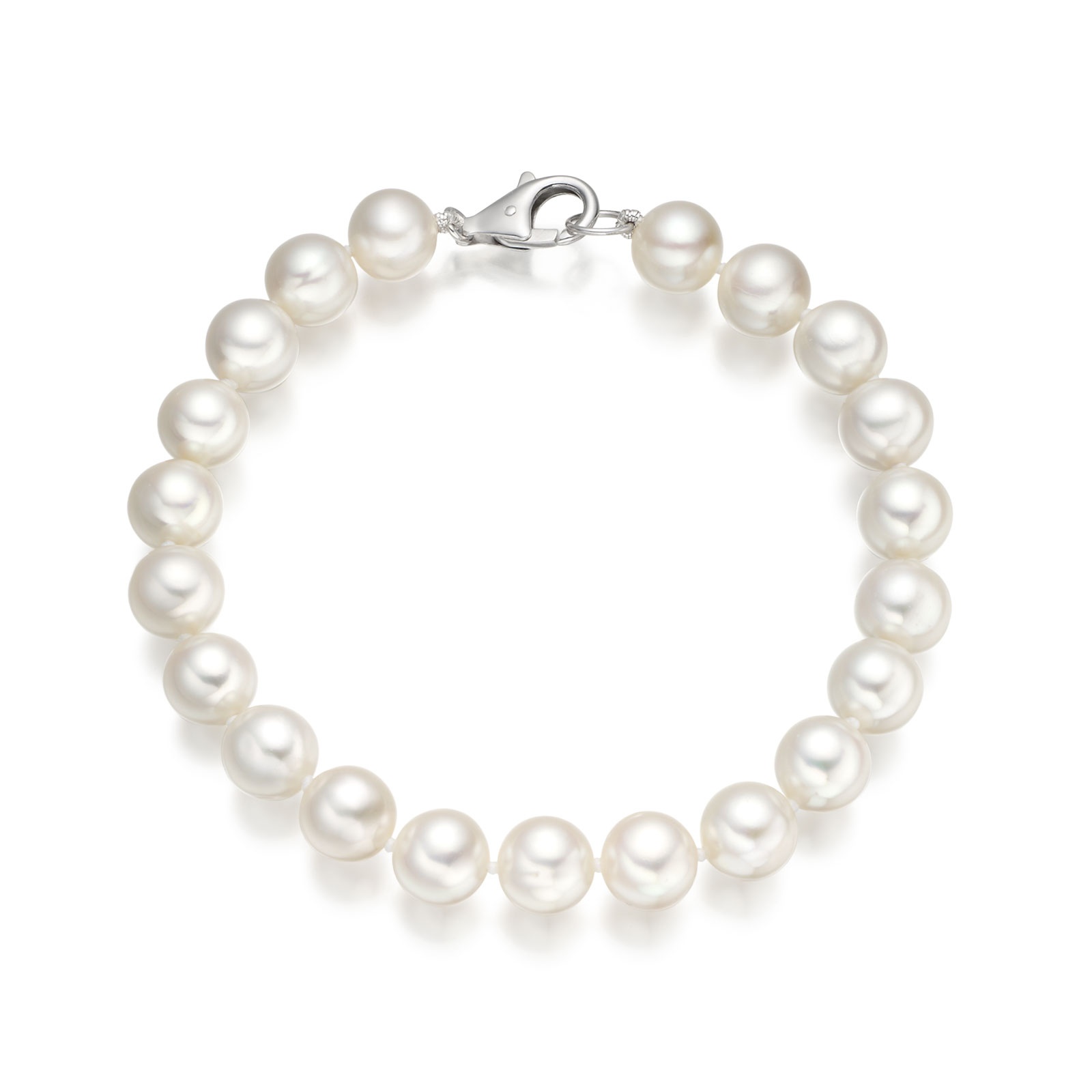 Браслет из белого круглого речного жемчуга 6-6,5 мм. Качество жемчуга наивысшее ААА. Артикул 11178 Браслет из белого круглого речного жемчуга 6-6,5 мм. Качество жемчуга наивысшее ААА. Артикул 11178