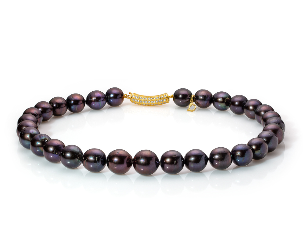 Ожерелье из 30 жемчужин из черного жемчуга "Эдисон" 12-15 мм. Качество жемчуга высокое АА+. Артикул 12874