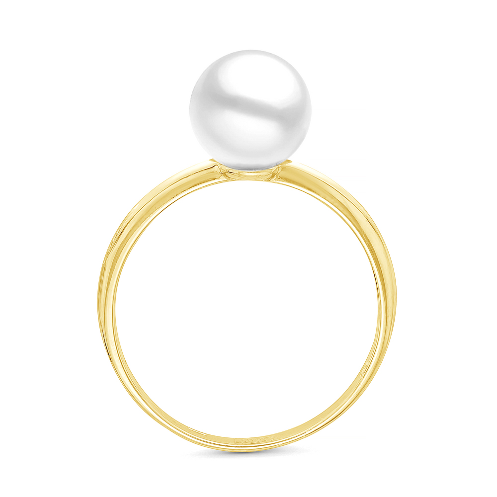 Кольцо из серебра 925 пробы с белой речной жемчужиной 7,5-8 мм. Артикул 12270 Кольцо из серебра 925 пробы с белой речной жемчужиной 7,5-8 мм. Артикул 12270