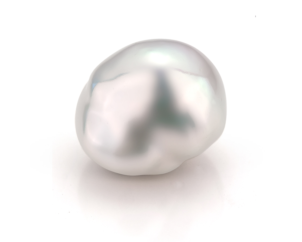 Жемчужина "Барокко" белая пресноводная 16-20 мм. Класс наивысший ААА. Артикул 10001