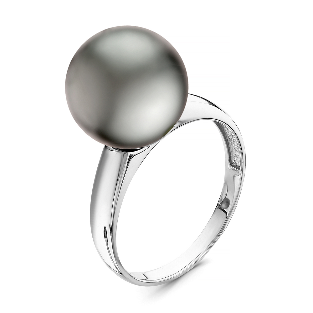 Кольцо из золота 585 пробы с черной Таитянской жемчужиной 13-13,5 мм. Артикул 11236 Кольцо из золота 585 пробы с черной Таитянской жемчужиной 13-13,5 мм. Артикул 11236