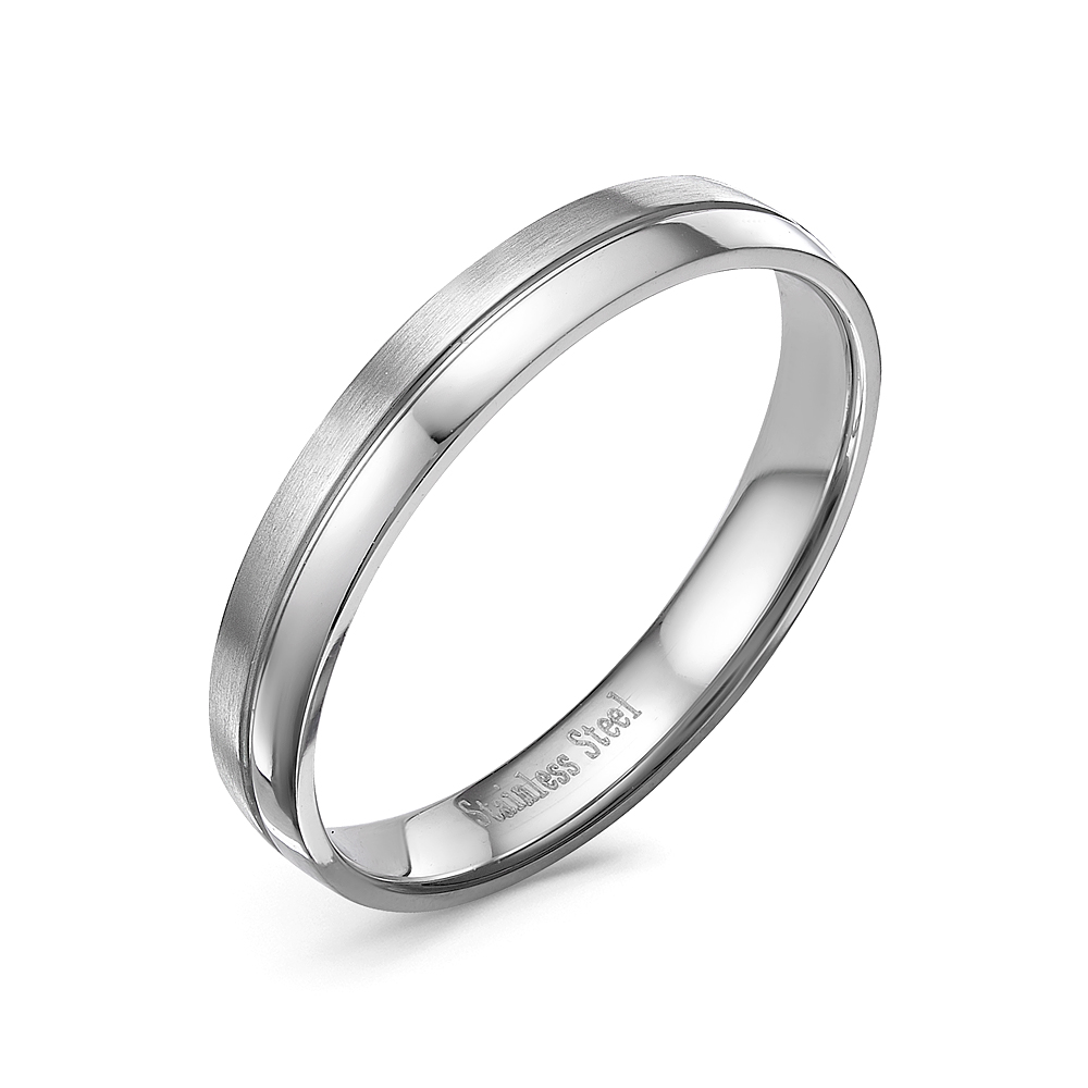 Кольцо мужское из ювелирной стали. Артикул 12516