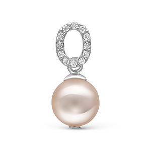 Кулон из серебра с белой речной жемчужиной 8-9 мм. Артикул 11012