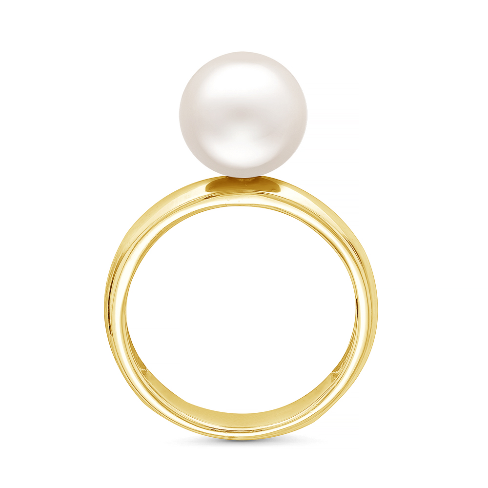 Кольцо из серебра 925 пробы с белой жемчужиной 8-8,5 мм. Артикул 12073 Кольцо из серебра 925 пробы с белой жемчужиной 8-8,5 мм. Артикул 12073