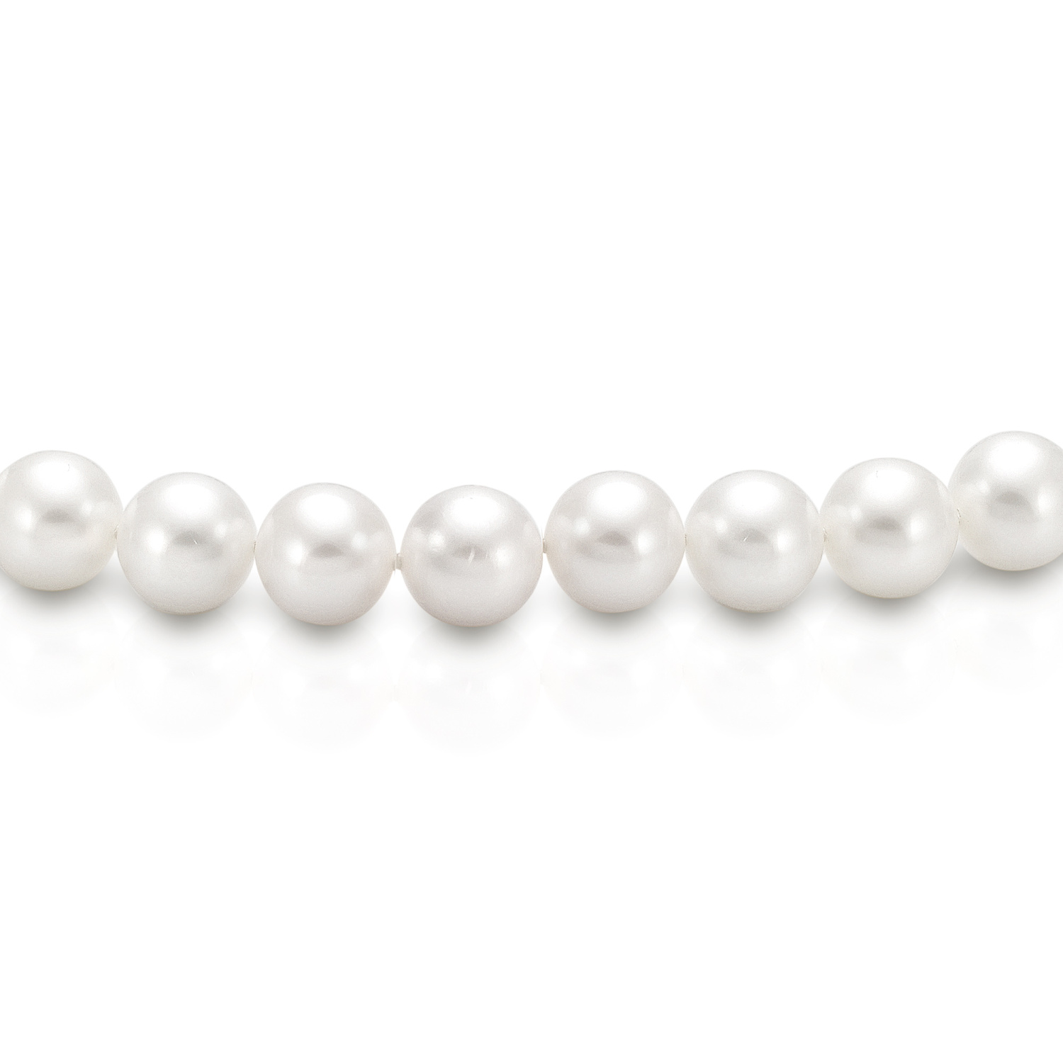 Ожерелье из белого речного жемчуга "Эдисон" 9-11 мм. Качество жемчуга наивысшее ААА. Артикул 10494