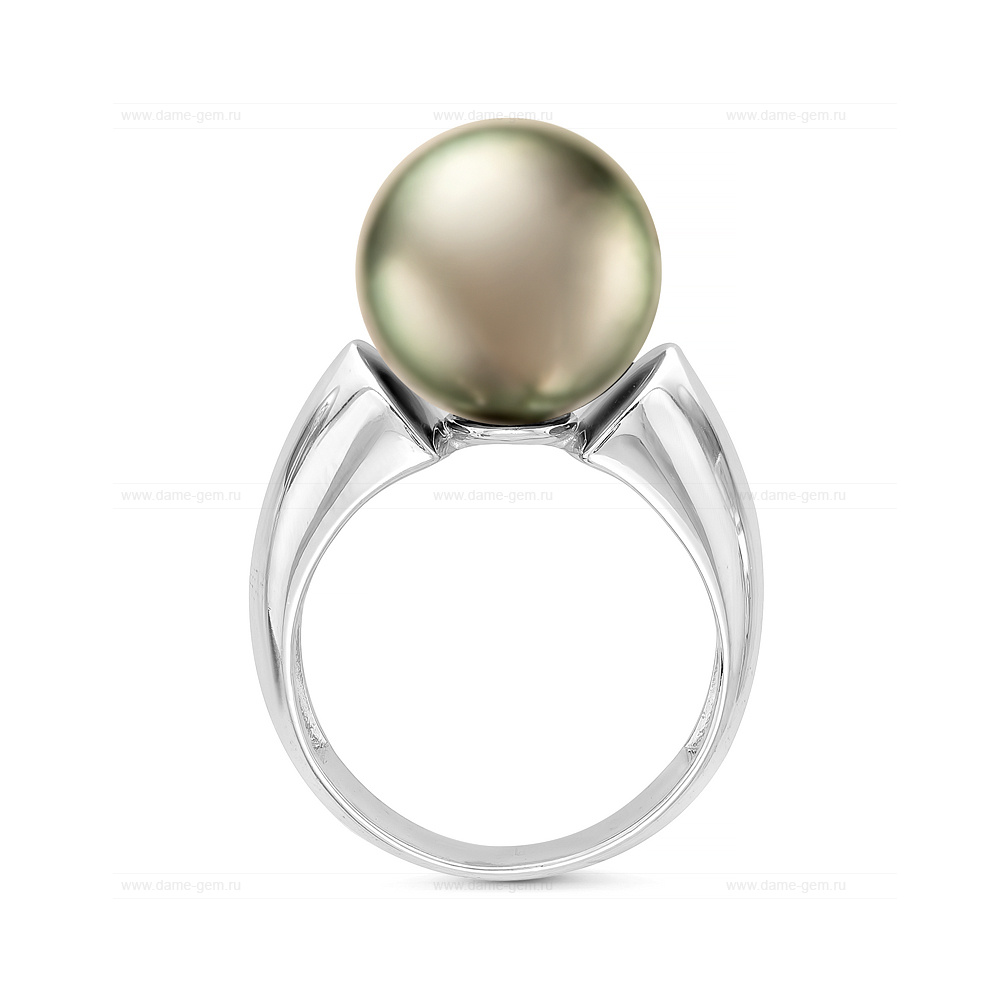 Кольцо из золота 585 пробы с черной Таитянской жемчужиной 13-13,5 мм. Артикул 11646 Кольцо из золота 585 пробы с черной Таитянской жемчужиной 13-13,5 мм. Артикул 11646