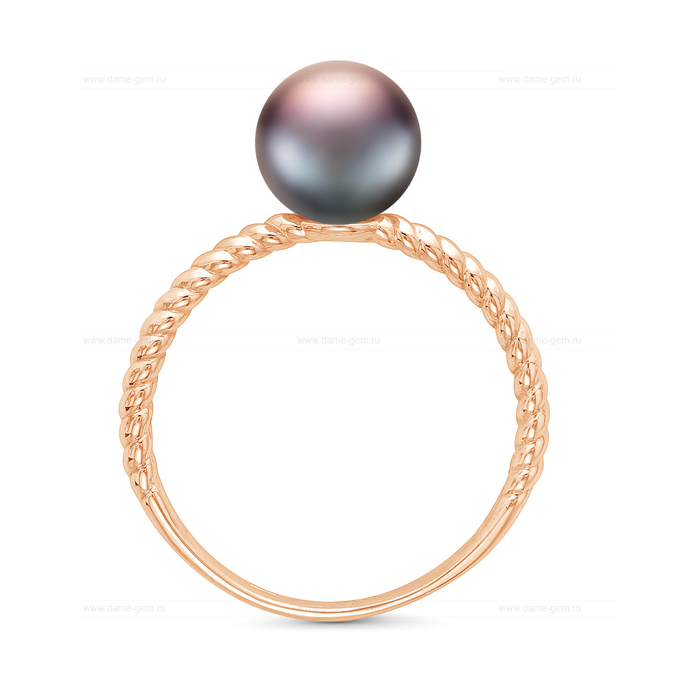 Кольцо тройное из серебра 925 пробы с жемчужинами "микс" 7-7,5 мм. Артикул 11815