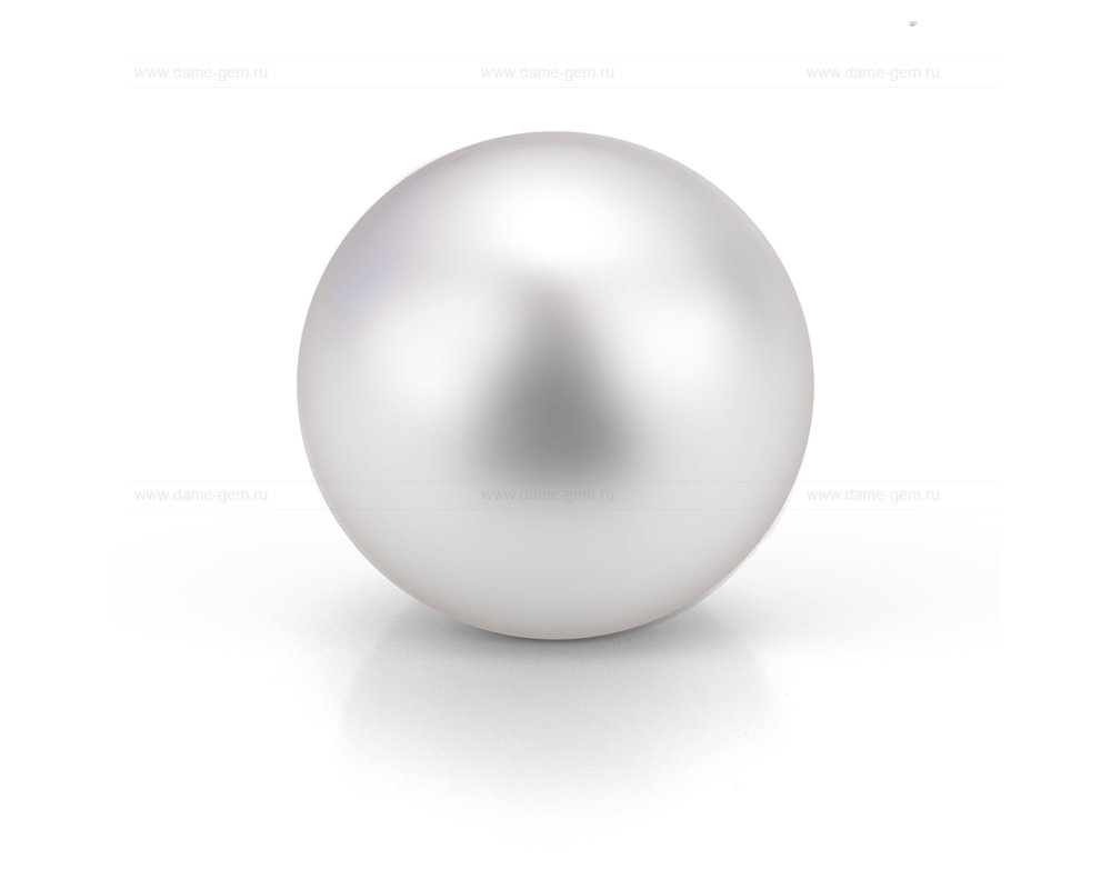 Жемчужина "Эдисон" круглая белая 16-16,5 мм. Класс очень высокий АА++. Артикул 12883