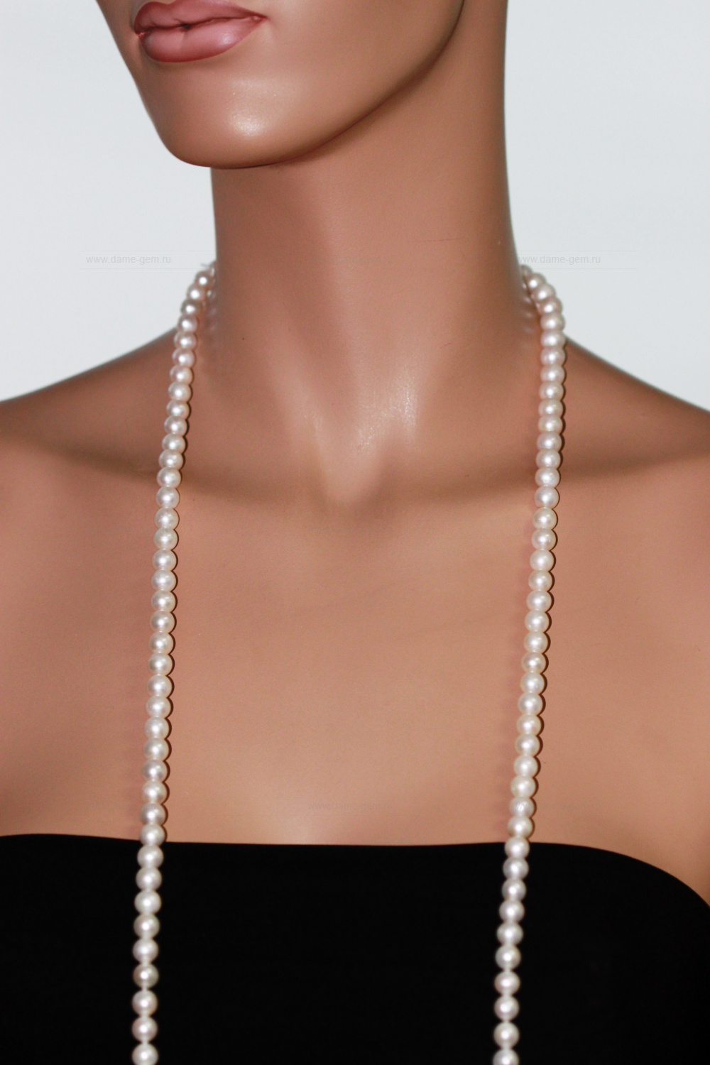 Бусы из белого круглого речного жемчуга 7-7,5 мм. Качество жемчуга высокое АА+. Артикул 7730 Бусы из белого круглого речного жемчуга 7-7,5 мм. Качество жемчуга высокое АА+. Артикул 7730