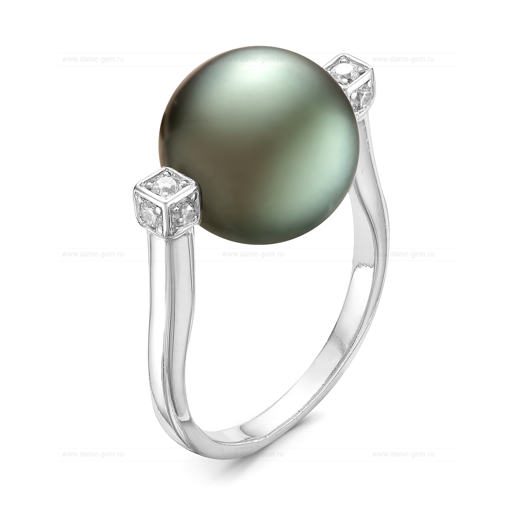 Кольцо из золота 585 пробы с черной Таитянской жемчужиной 13-13,5 мм. Артикул 11651 Кольцо из золота 585 пробы с черной Таитянской жемчужиной 13-13,5 мм. Артикул 11651