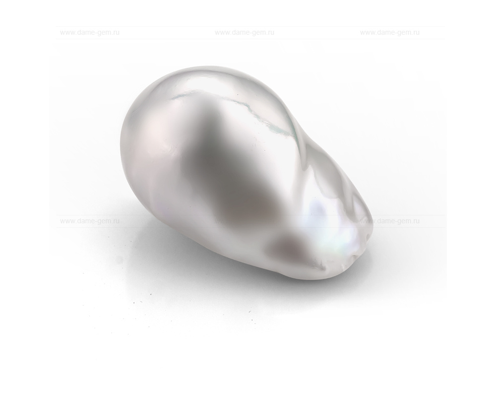 Жемчужина "Барокко" белая пресноводная 12-15 мм. Класс наивысший ААА. Артикул 7355