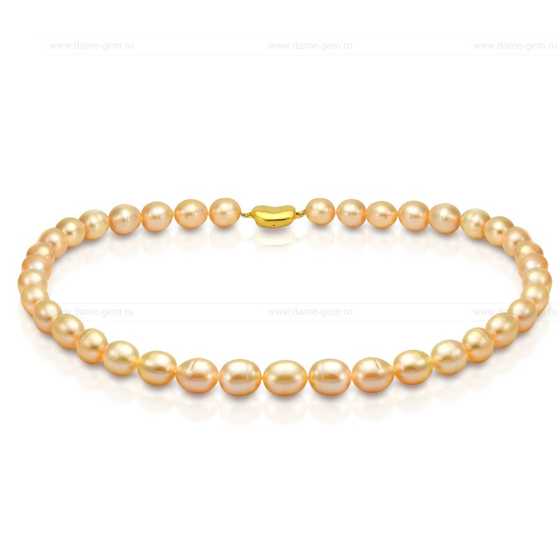 Ожерелье из персикового рисообразного жемчуга 10-11 мм. Качество жемчуга наивысшее ААА. Артикул 8391 Ожерелье из персикового рисообразного жемчуга 10-11 мм. Качество жемчуга наивысшее ААА. Артикул 8391