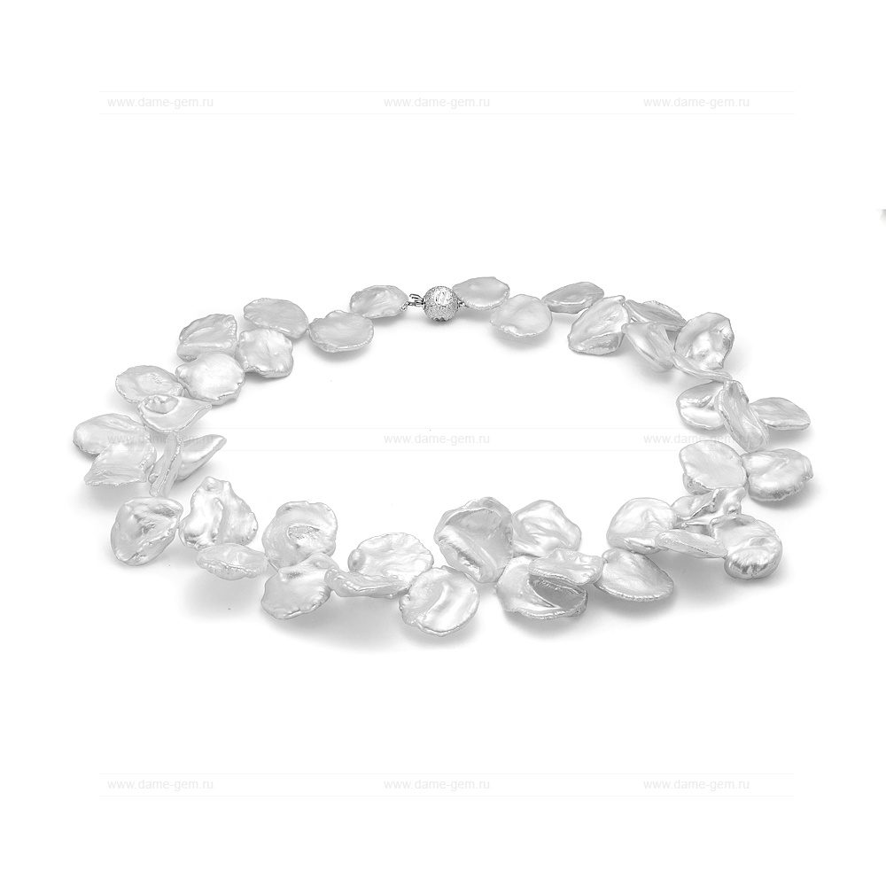 Ожерелье из белого барочного жемчуга "Кеши" 19-20 мм. Качество жемчуга наивысшее ААА. Артикул 12238 Ожерелье из белого барочного жемчуга "Кеши" 19-20 мм. Качество жемчуга наивысшее ААА. Артикул 12238