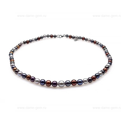 Ожерелье "микс" из круглого морского жемчуга 4,5-8,5 мм. Качество жемчуга наивысшее ААА. Артикул 10340 Ожерелье "микс" из круглого морского жемчуга 4,5-8,5 мм. Качество жемчуга наивысшее ААА. Артикул 10340