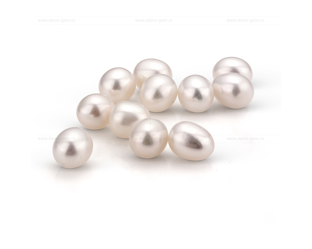 Жемчужина каплевидная белая 7,5-8 мм. Класс наивысший ААА. Артикул 9840