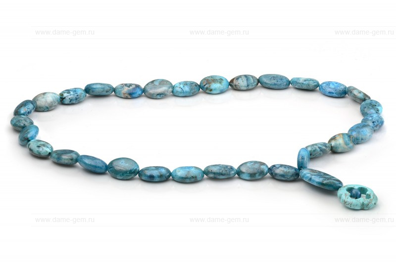 Четки из природной синей бирюзы. Артикул 9660