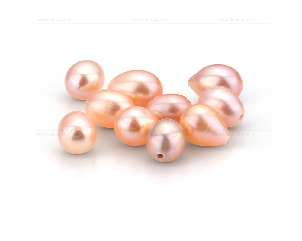 Жемчужина каплевидная розовая 7,5-8 мм. Класс наивысший ААА. Артикул 10527
