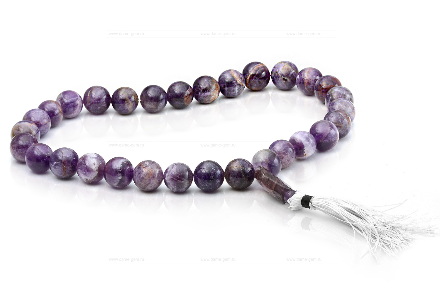 Четки из природного аметиста. Артикул 9655
