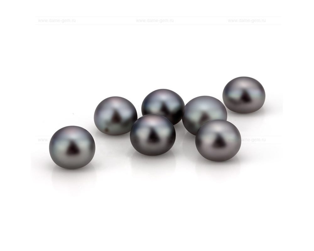 Жемчужина сплющенная черная 4,5-5 мм. Класс наивысший ААА. Артикул 11202