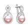 Серьги с розовым жемчугом