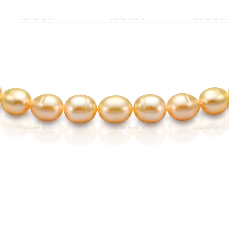 Ожерелье из персикового рисообразного жемчуга 10-11 мм. Качество жемчуга наивысшее ААА. Артикул 8391 Ожерелье из персикового рисообразного жемчуга 10-11 мм. Качество жемчуга наивысшее ААА. Артикул 8391