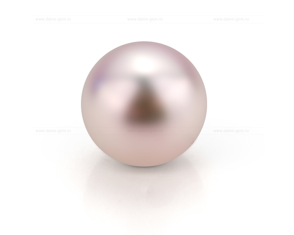 Жемчужина круглая розовая 9,5-10 мм. Класс наивысший ААА. Артикул 10537