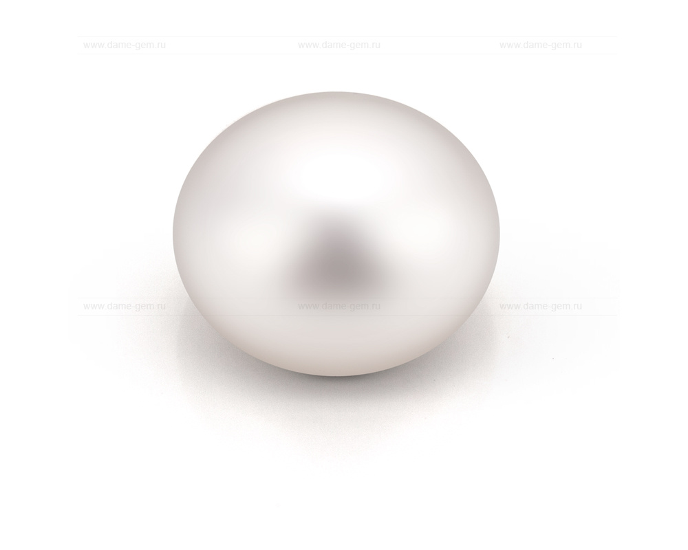 Жемчужина сплющенная белая 5-5,5 мм. Класс наивысший ААА. Артикул 10566