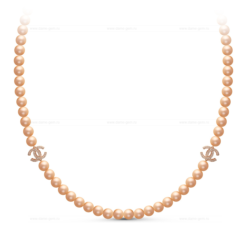 Колье со вставками из розового круглого речного жемчуга 7-7,5 мм. Качество жемчуга наивысшее ААА. Артикул 11165 Колье со вставками из розового круглого речного жемчуга 7-7,5 мм. Качество жемчуга наивысшее ААА. Артикул 11165
