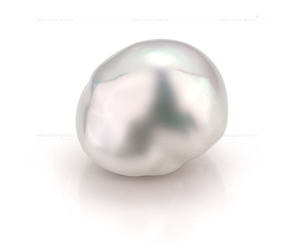 Жемчужина "Барокко" белая пресноводная 16-20 мм. Класс наивысший ААА. Артикул 10001