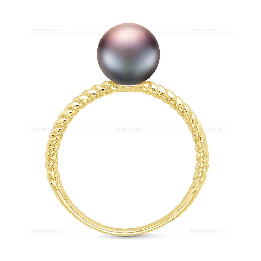 Кольцо тройное из серебра 925 пробы с жемчужинами "микс" 7-7,5 мм. Артикул 11814