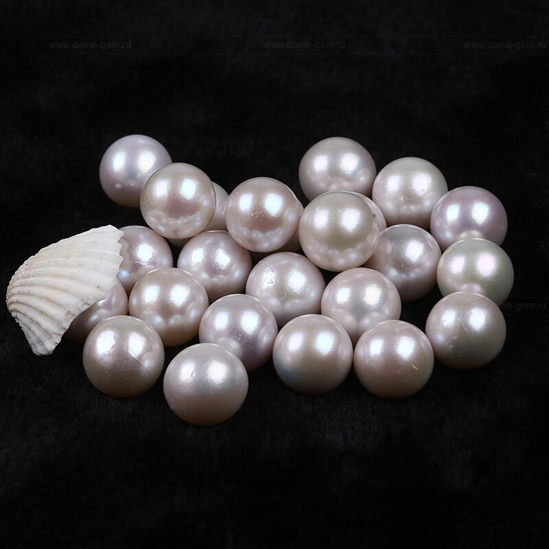 Жемчужина "Эдисон" круглая белая 16-16,5 мм. Класс очень высокий АА++. Артикул 12883