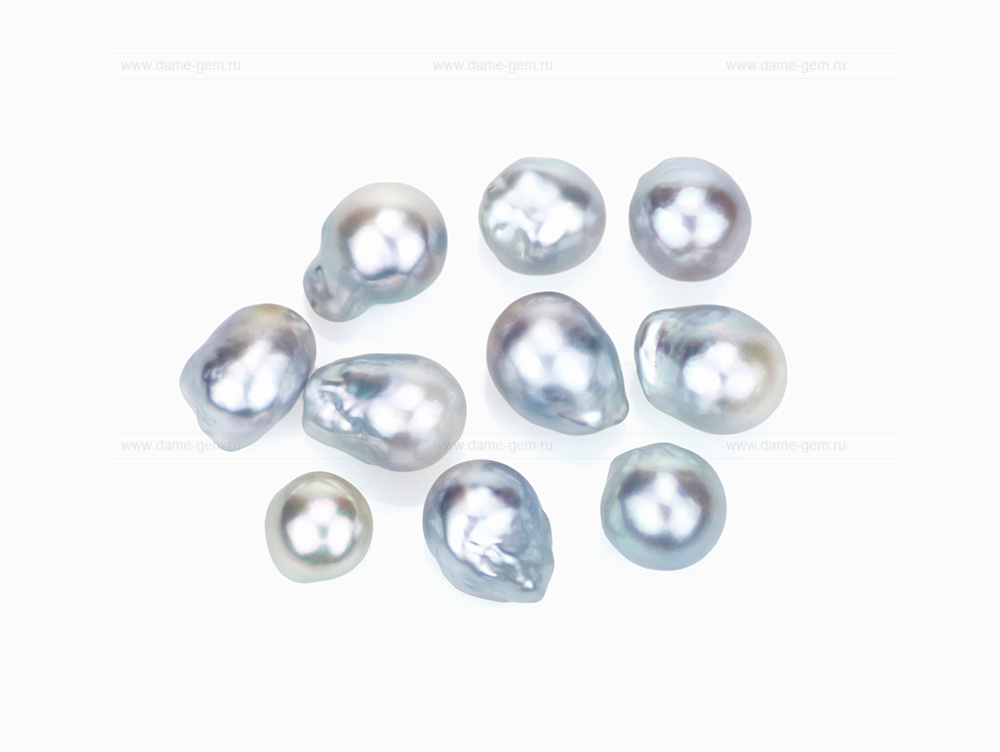 Жемчужина "Барокко" белая пресноводная 16-20 мм. Класс высокий АА+. Артикул 7380